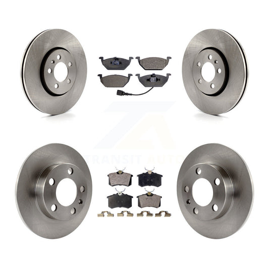 [Avant + Arrière] Kit de Disque et plaquette (céramique) de frein pour 2000-2001 Volkswagen Golf 2.0L avec 288mm Diameter Rotor K8T-101163