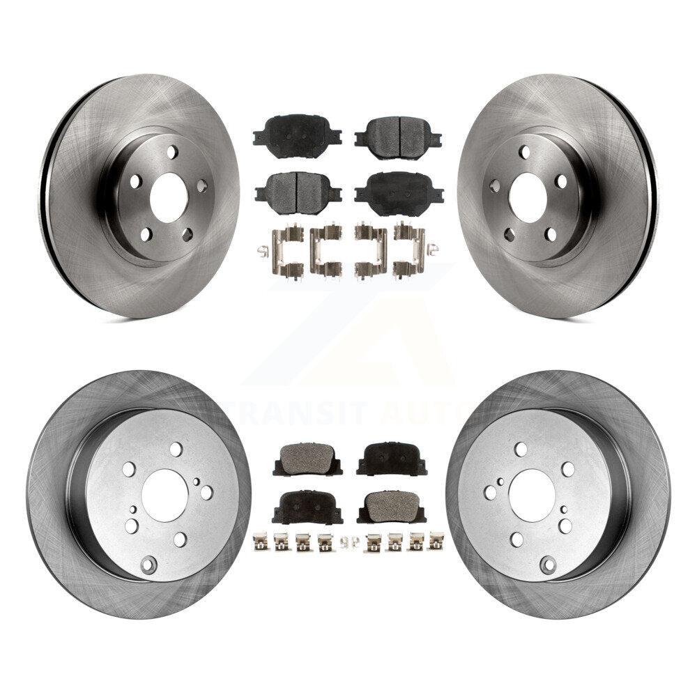 [Avant + Arrière] Kit de Disque et plaquette (céramique) de frein pour 2005-2010 Scion tC K8T-101170