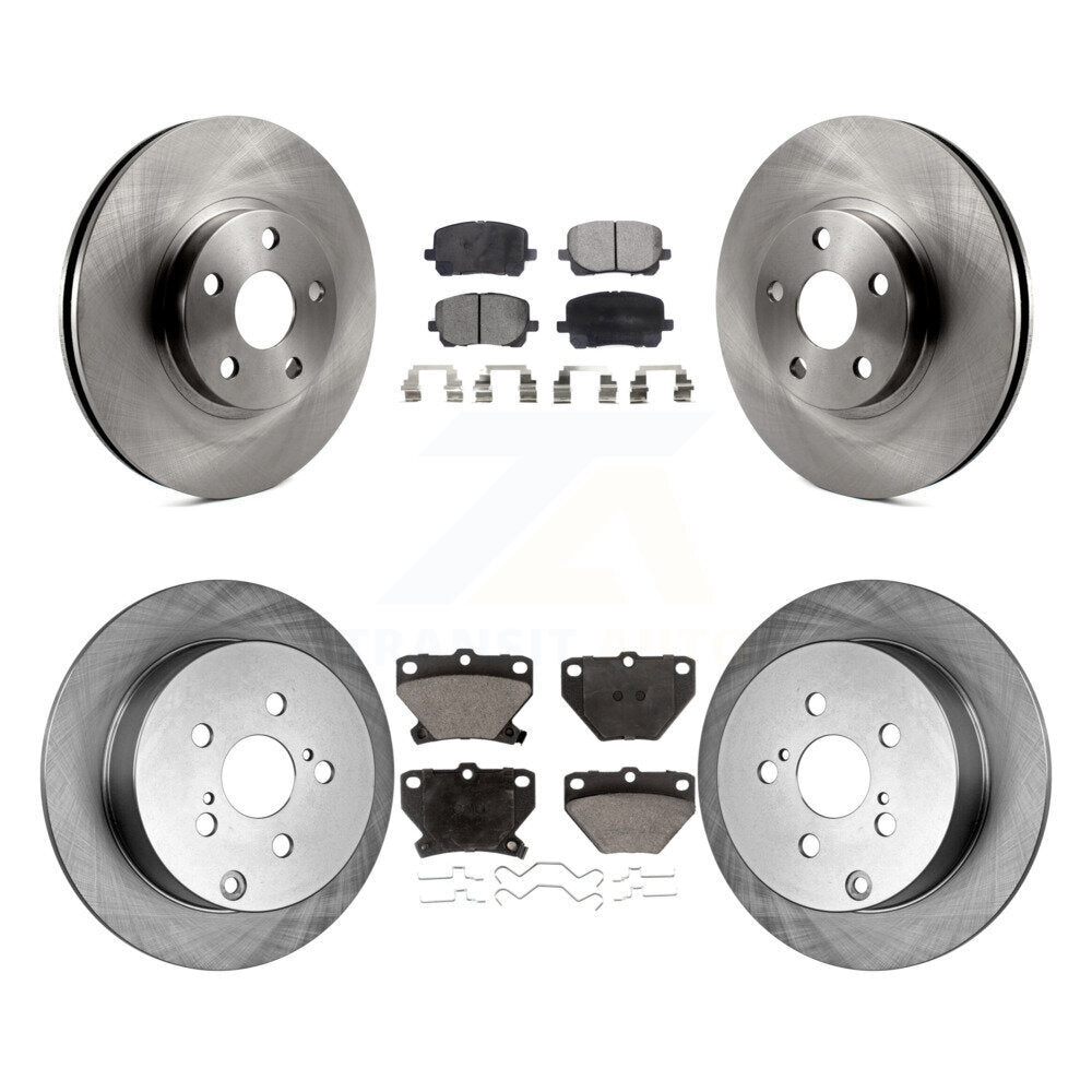 [Avant + Arrière] Kit de Disque et plaquette (céramique) de frein pour Toyota Corolla Matrix Pontiac Vibe K8T-101171