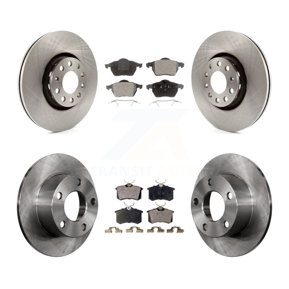 [Avant + Arrière] Kit de Disque et plaquette (céramique) de frein pour Audi A6 avec 312mm Diameter Rotor K8T-101176