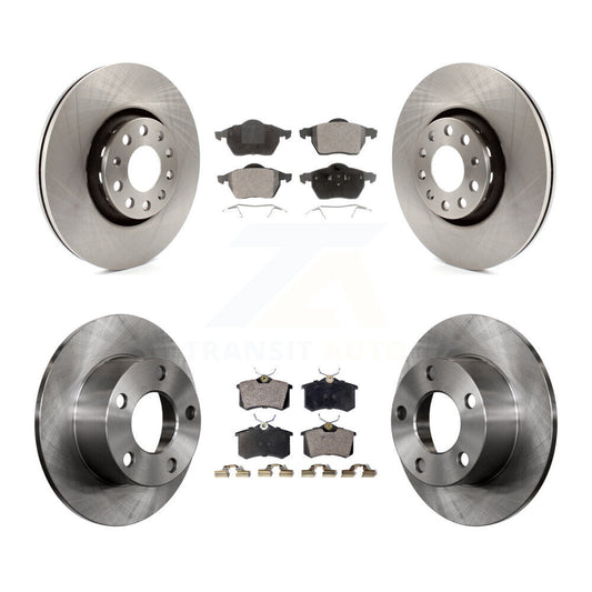 [Avant + Arrière] Kit de Disque et plaquette (céramique) de frein pour Audi A6 avec 312mm Diameter Rotor K8T-101176