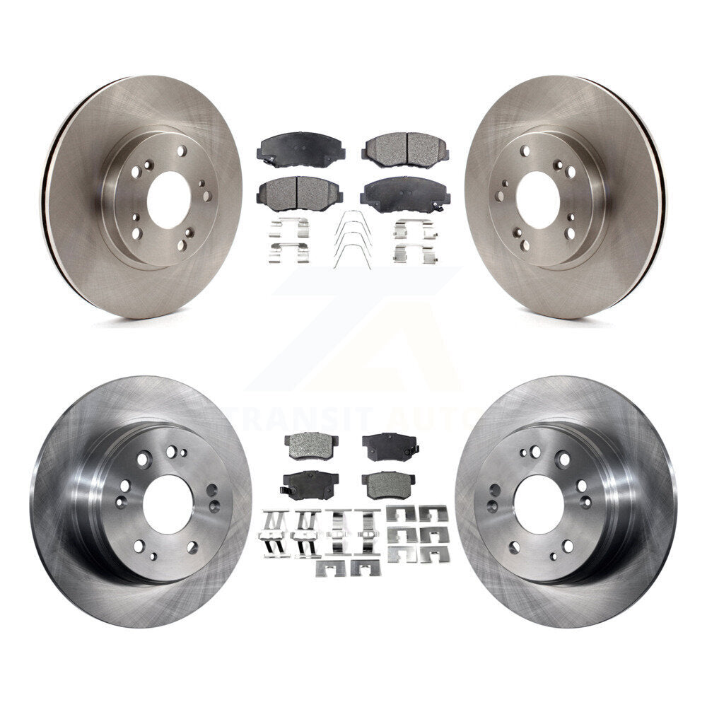 [Avant + Arrière] Kit de Disque et plaquette (céramique) de frein pour 2002-2004 Honda CR-V K8T-101205