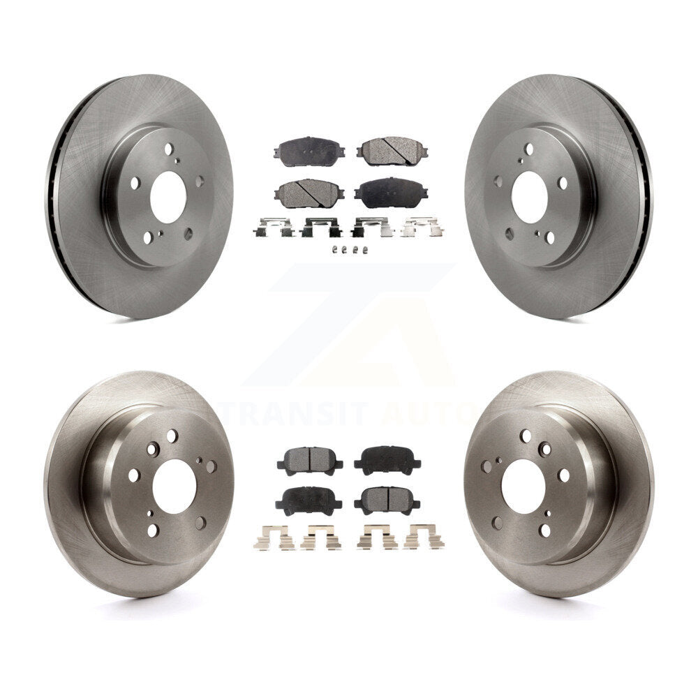 [Avant + Arrière] Kit de Disque et plaquette (céramique) de frein pour Toyota Camry Avalon Solara K8T-101208