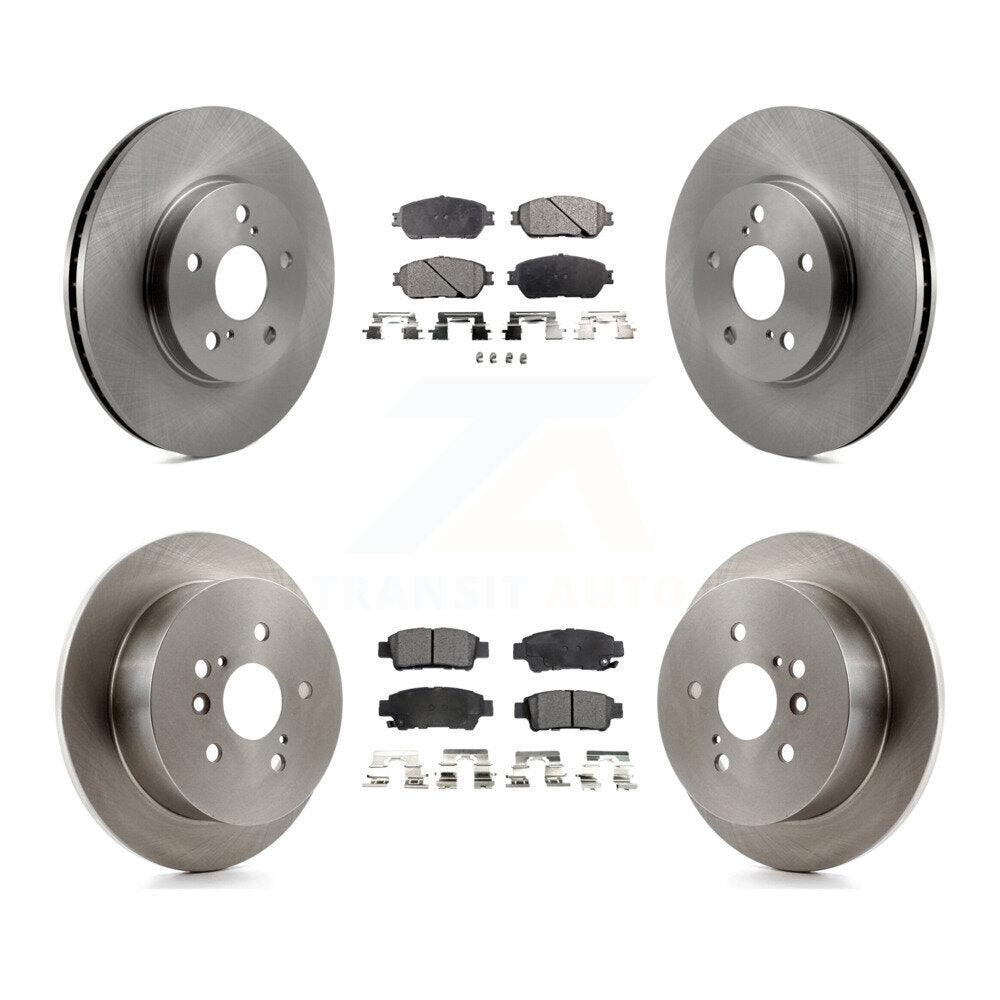 [Avant + Arrière] Kit de Disque et plaquette (céramique) de frein pour 2004-2010 Toyota Sienna K8T-101210