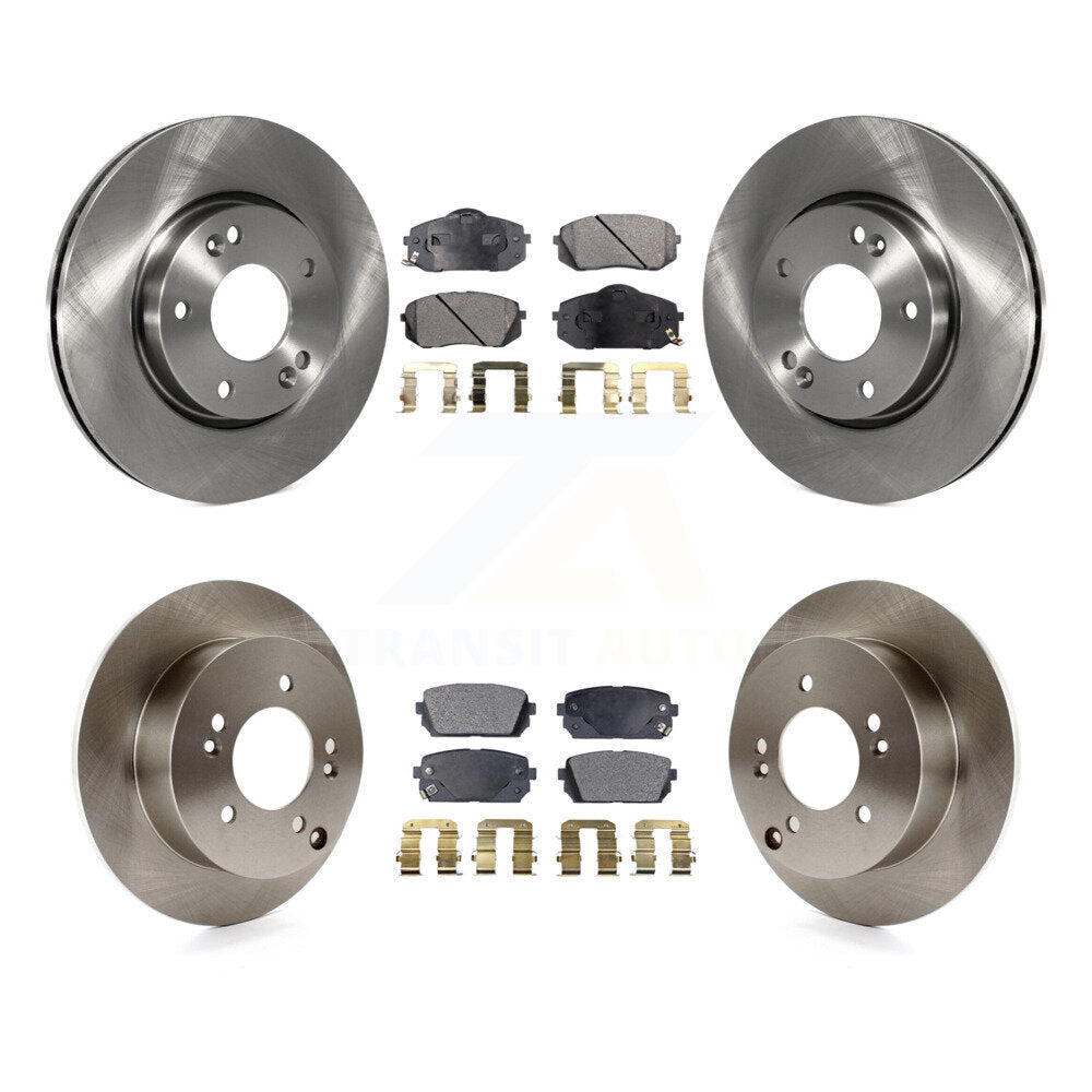[Avant + Arrière] Kit de Disque et plaquette (céramique) de frein pour 2010-2012 Kia Rondo K8T-101211