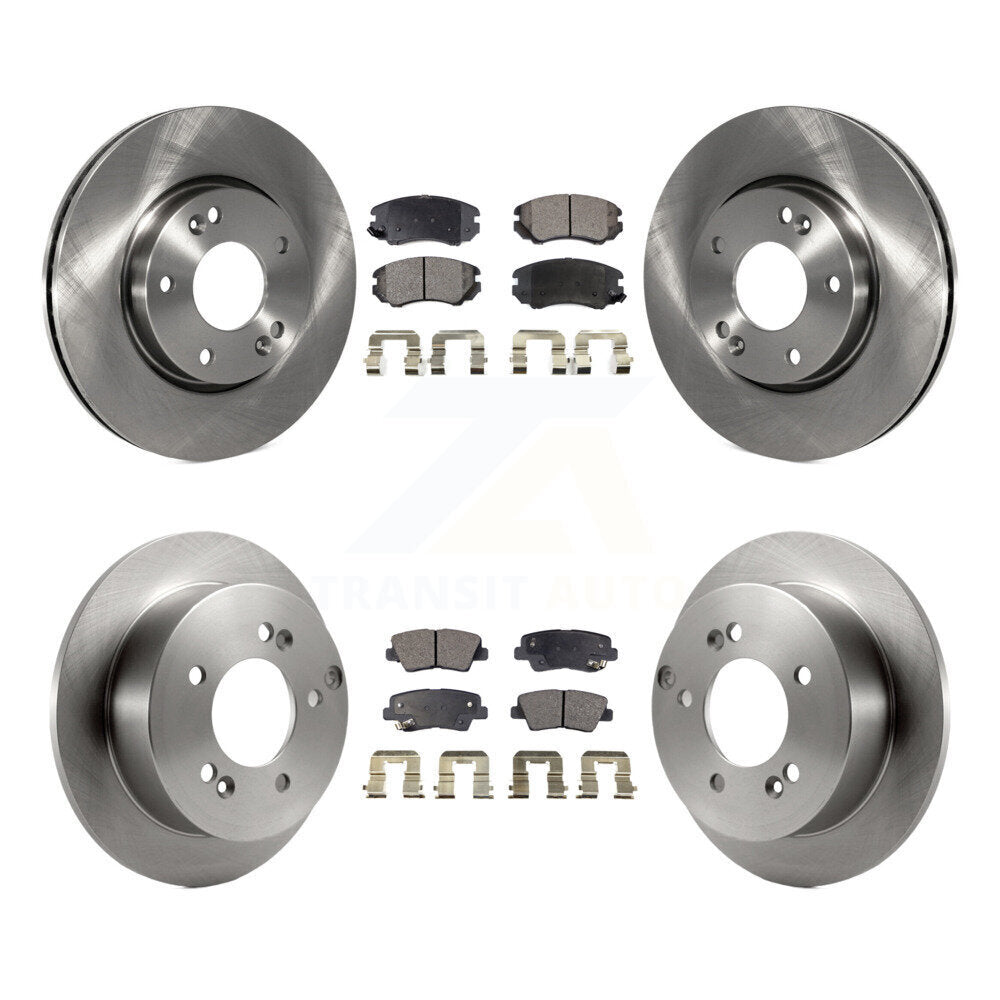 [Avant + Arrière] Kit de Disque et plaquette (céramique) de frein pour Hyundai Sonata 2.4L K8T-101216