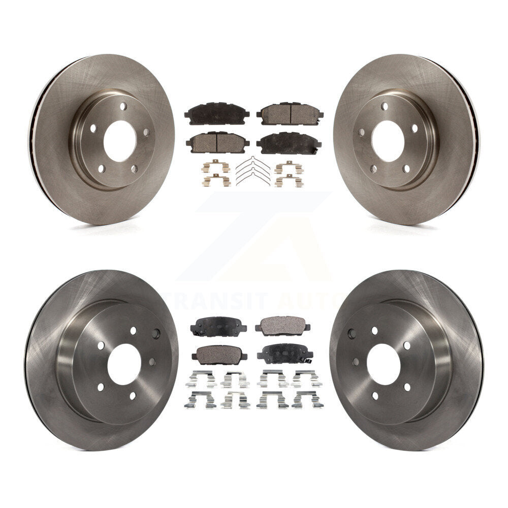 [Avant + Arrière] Kit de Disque et plaquette (céramique) de frein pour 2011-2017 Nissan Quest K8T-101230