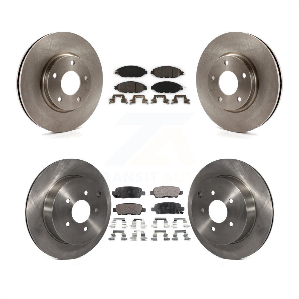 [Avant + Arrière] Kit de Disque et plaquette (céramique) de frein pour 2016 Nissan Pathfinder From 11 15 K8T-101231 par Transit Auto