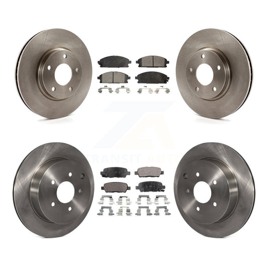 [Avant + Arrière] Kit de Disque et plaquette (céramique) de frein pour 2004-2009 Nissan Quest K8T-101232