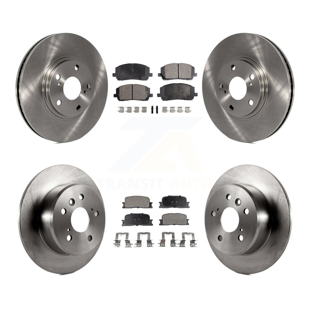 [Avant + Arrière] Kit de Disque et plaquette (céramique) de frein pour 2001-2003 Toyota Highlander FWD K8T-101248