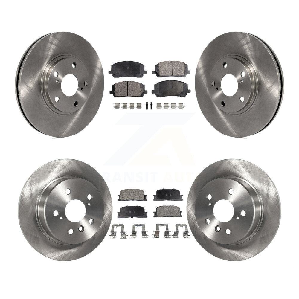 [Avant + Arrière] Kit de Disque et plaquette (céramique) de frein pour 2001-2003 Toyota Highlander AWD K8T-101249
