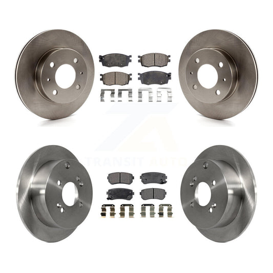 [Avant + Arrière] Kit de Disque et plaquette (céramique) de frein pour 2006 Hyundai Accent Hatchback K8T-101253