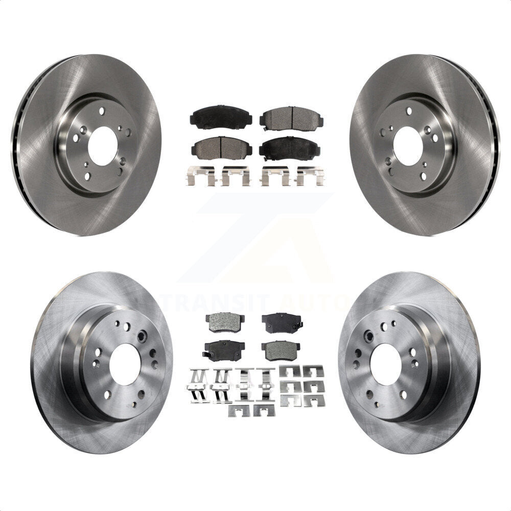 [Avant + Arrière] Kit de Disque et plaquette (céramique) de frein pour 2004-2005 Acura TL Automatic transmission K8T-101257 par Transit Auto