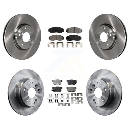 [Avant + Arrière] Kit de Disque et plaquette (céramique) de frein pour 2004-2005 Acura TL Automatic transmission K8T-101257 par Transit Auto