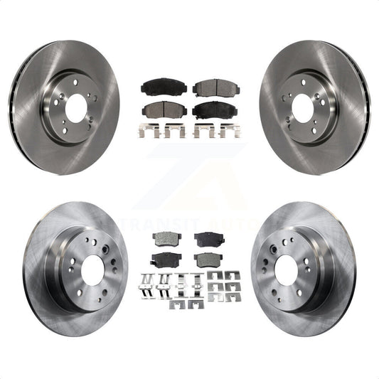 [Avant + Arrière] Kit de Disque et plaquette (céramique) de frein pour 2004-2005 Acura TL Automatic transmission K8T-101257 par Transit Auto