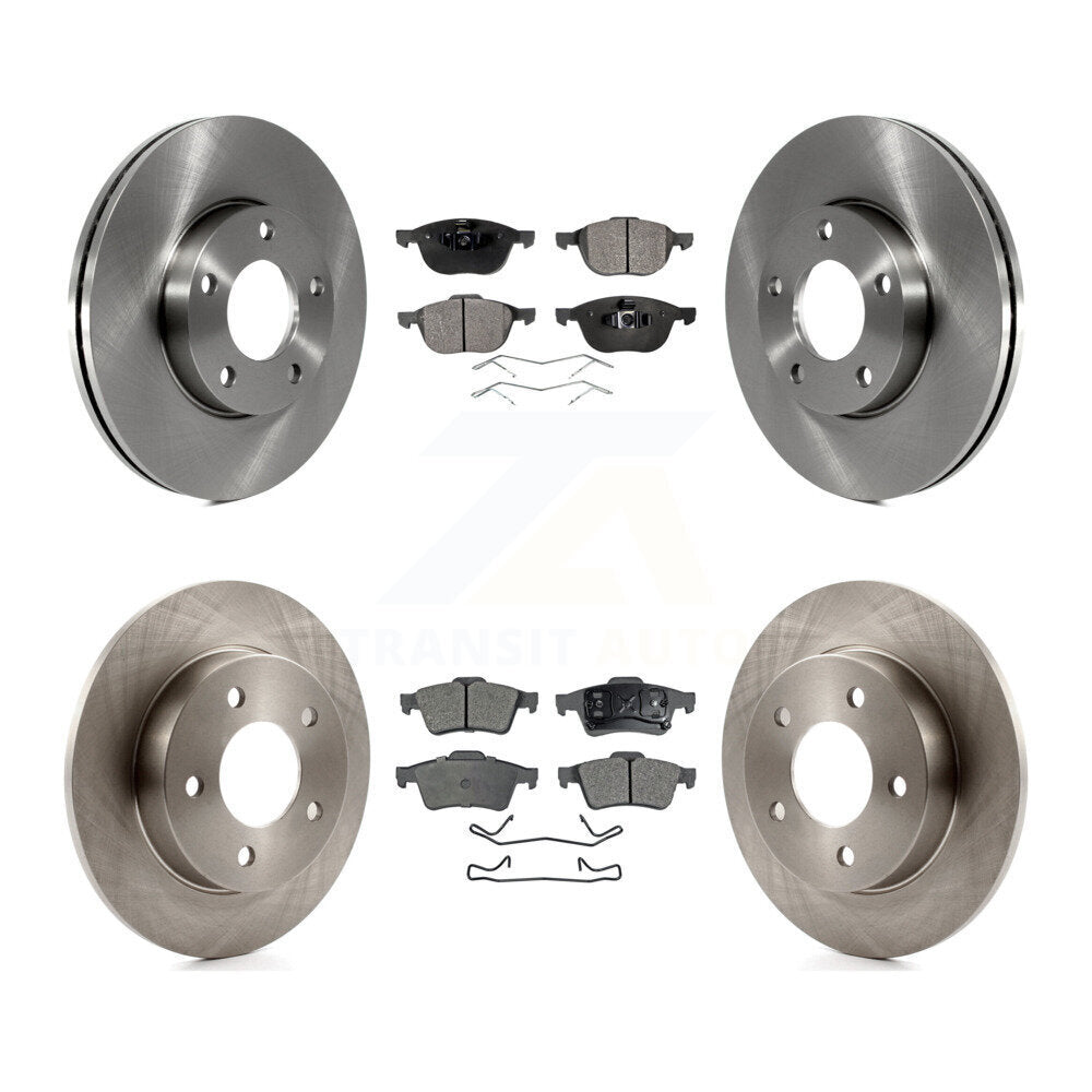 [Avant + Arrière] Kit de Disque et plaquette (céramique) de frein pour 2004-2005 Mazda 3 2.0L K8T-101282