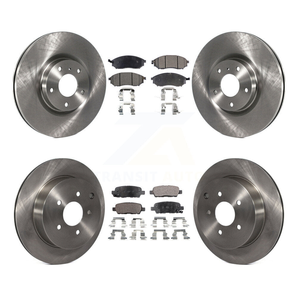 [Avant + Arrière] Kit de Disque et plaquette (céramique) de frein pour Nissan Murano INFINITI M37 QX70 Q70 Q70L M56 M35h K8T-101285