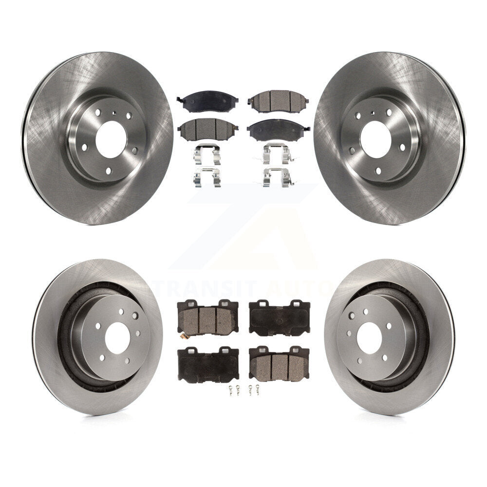 [Avant et Arrière] Disque et plaquette de frein pour 2009-2020 Nissan 370Z With Dual Piston Caliper K8T-101287