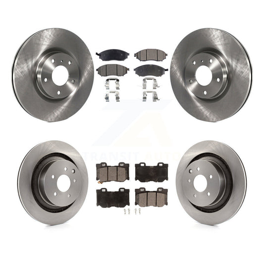 [Avant et Arrière] Disque et plaquette de frein pour 2009-2020 Nissan 370Z With Dual Piston Caliper K8T-101287