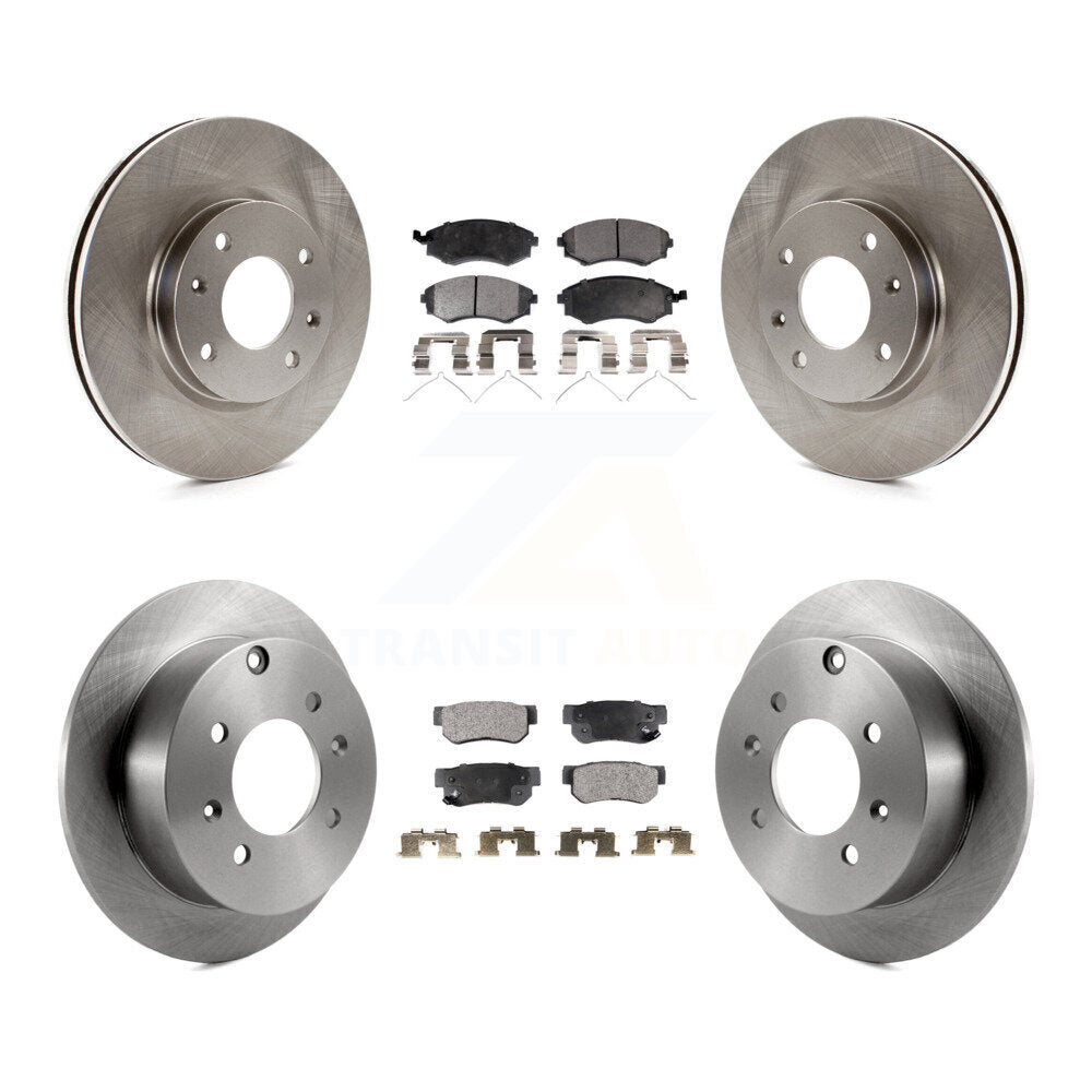 [Avant + Arrière] Kit de Disque et plaquette (céramique) de frein pour Hyundai Sonata Kia Optima Magentis K8T-101293