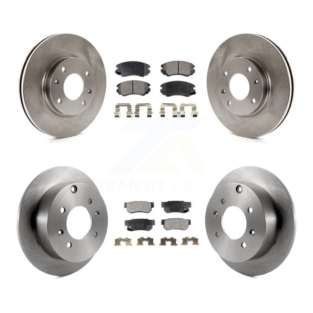 [Avant + Arrière] Kit de Disque et plaquette (céramique) de frein pour Kia Optima Hyundai Sonata Magentis K8T-101294