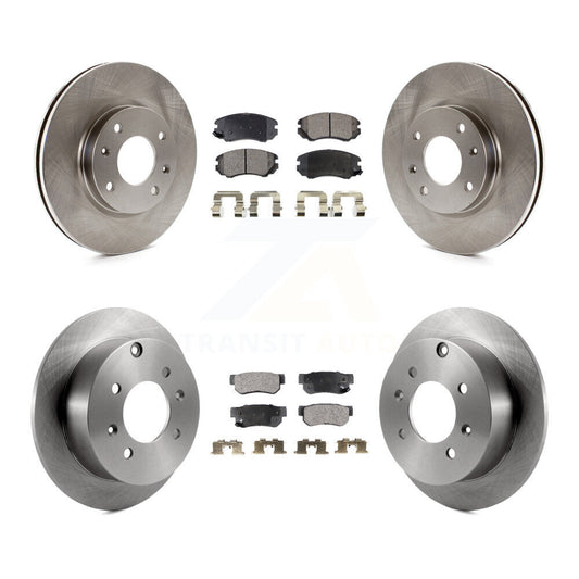 [Avant + Arrière] Kit de Disque et plaquette (céramique) de frein pour Kia Optima Hyundai Sonata Magentis K8T-101294