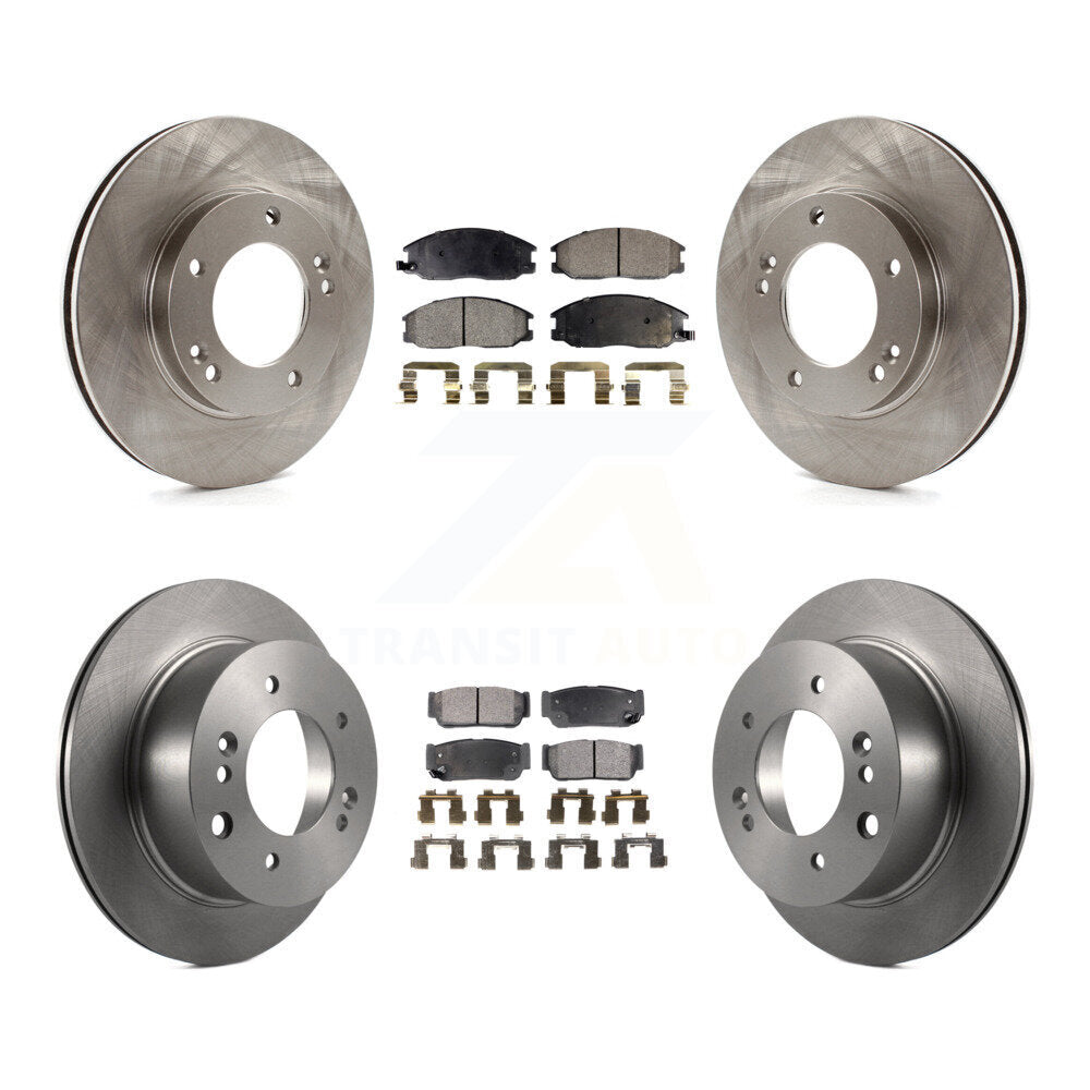 [Avant + Arrière] Kit de Disque et plaquette (céramique) de frein pour 2003-2006 Kia Sorento K8T-101295