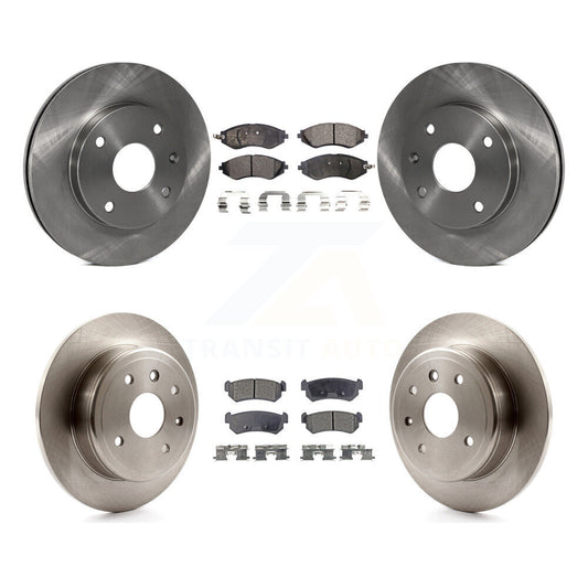 [Avant + Arrière] Kit de Disque et plaquette (céramique) de frein pour 2004-2006 Chevrolet Optra avec 276mm Diameter Rotor K8T-101298