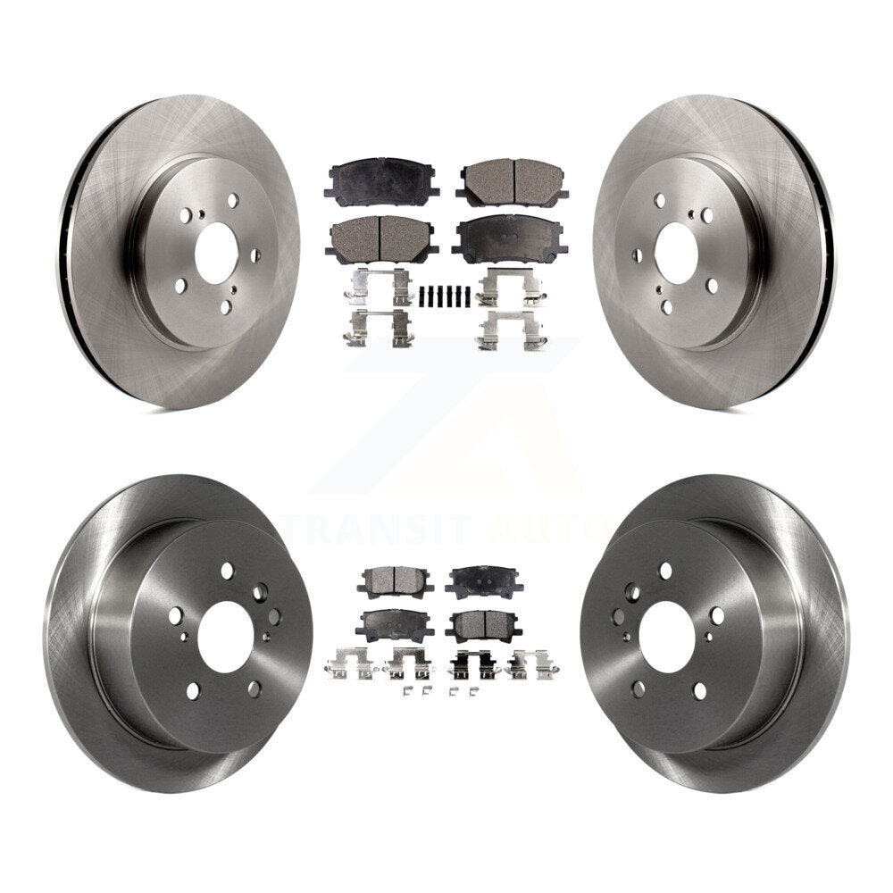 [Avant + Arrière] Kit de Disque et plaquette (céramique) de frein pour Lexus Toyota Highlander RX350 RX330 RX400h K8T-101299