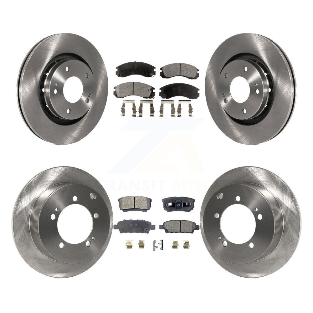 [Avant + Arrière] Kit de Disque et plaquette (céramique) de frein pour 2005-2006 Mitsubishi Outlander K8T-101301