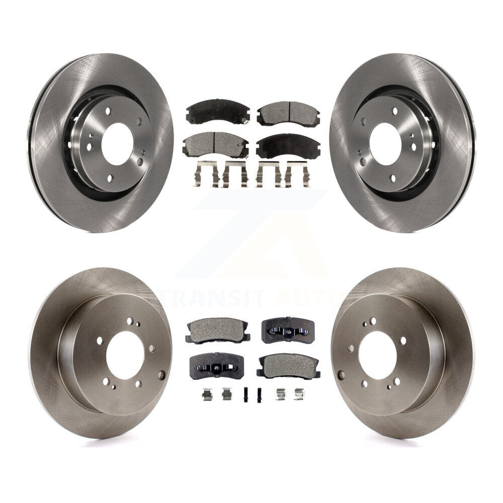 [Avant + Arrière] Kit de Disque et plaquette (céramique) de frein pour 2009 Mitsubishi Lancer Ralliart To 03 09 K8T-101302