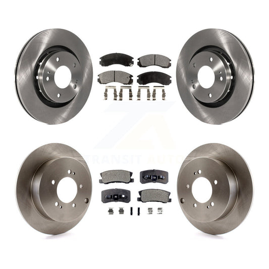 [Avant + Arrière] Kit de Disque et plaquette (céramique) de frein pour 2009 Mitsubishi Lancer Ralliart To 03 09 K8T-101302