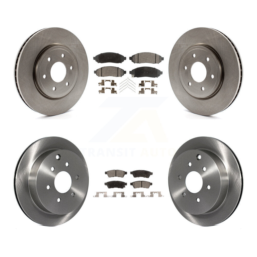 [Avant + Arrière] Kit de Disque et plaquette (céramique) de frein pour Nissan Frontier Xterra Suzuki Equator K8T-101312
