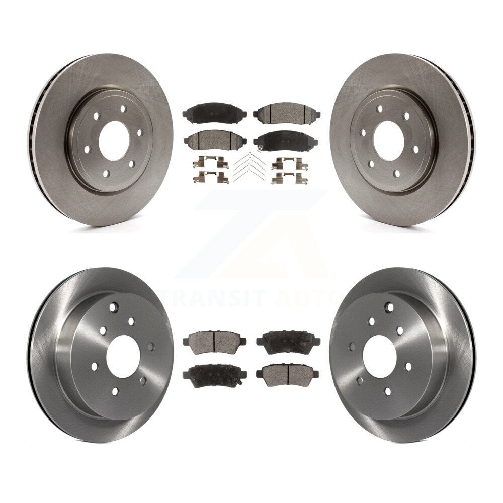 [Avant + Arrière] Kit de Disque et plaquette (céramique) de frein pour 2006-2007 Nissan Xterra K8T-101313
