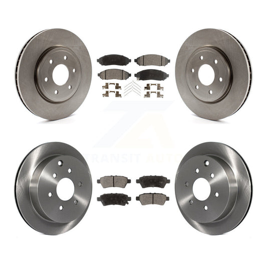 [Avant + Arrière] Kit de Disque et plaquette (céramique) de frein pour 2006-2007 Nissan Xterra K8T-101313