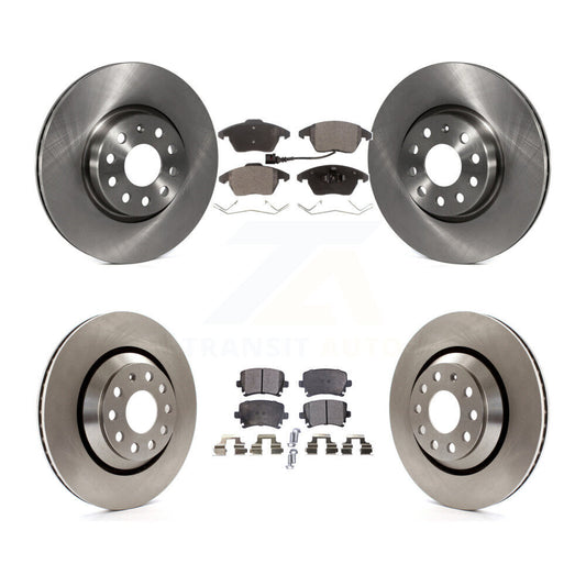 [Avant + Arrière] Kit de Disque et plaquette (céramique) de frein pour 2009-2010 Volkswagen Passat CC avec 312mm Diameter Rotor K8T-101319