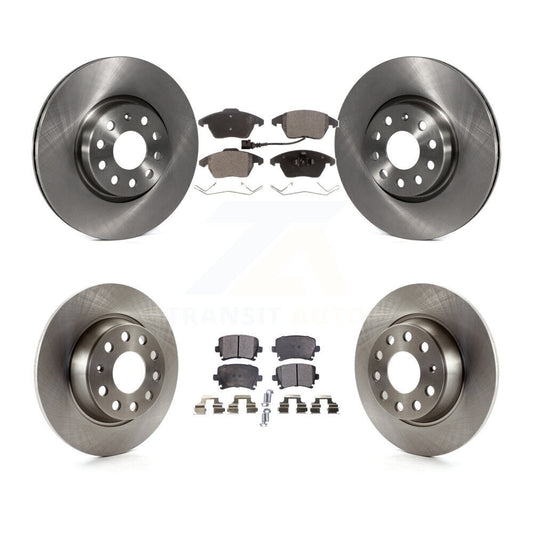 [Avant + Arrière] Kit de Disque et plaquette (céramique) de frein pour Volkswagen Passat GTI Eos Audi A3 Quattro Golf K8T-101320