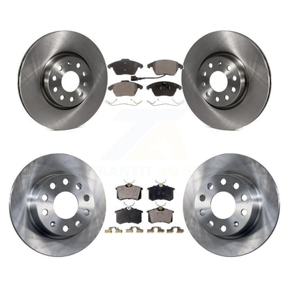 [Avant + Arrière] Kit de Disque et plaquette (céramique) de frein pour Volkswagen Jetta Beetle K8T-101324
