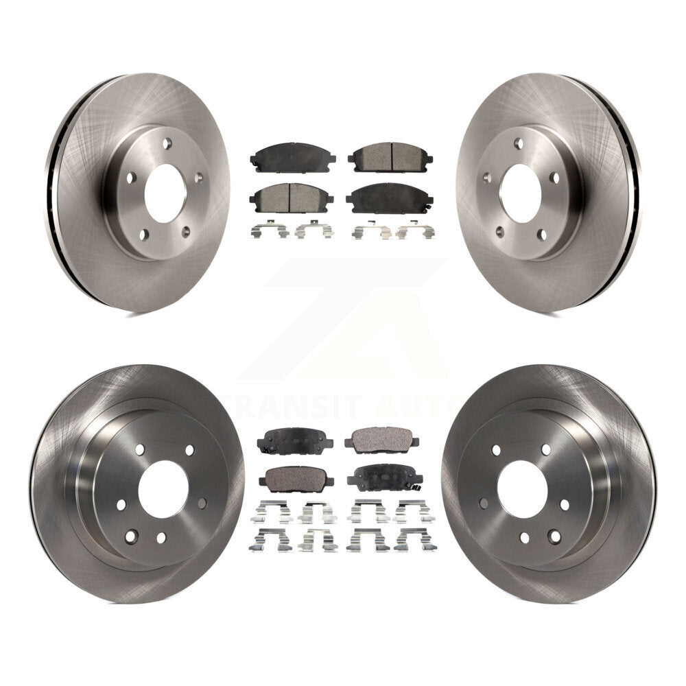 [Avant + Arrière] Kit de Disque et plaquette (céramique) de frein pour 2005-2006 Nissan X-Trail K8T-101328