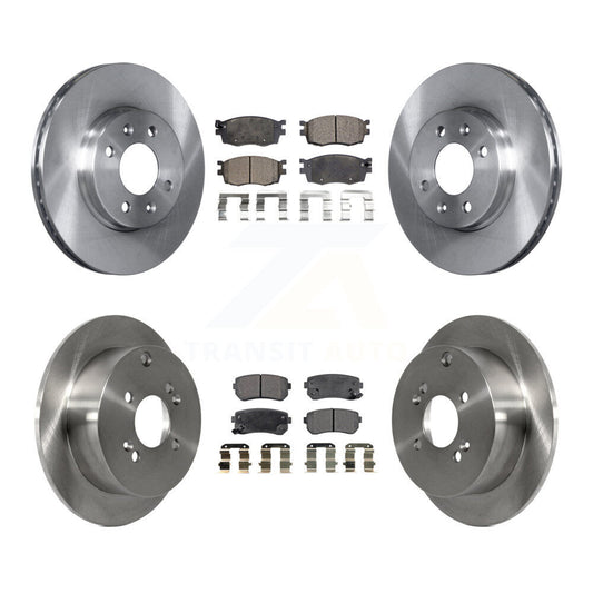 [Avant + Arrière] Kit de Disque et plaquette (céramique) de frein pour Hyundai Accent Kia Rio Rio5 K8T-101338