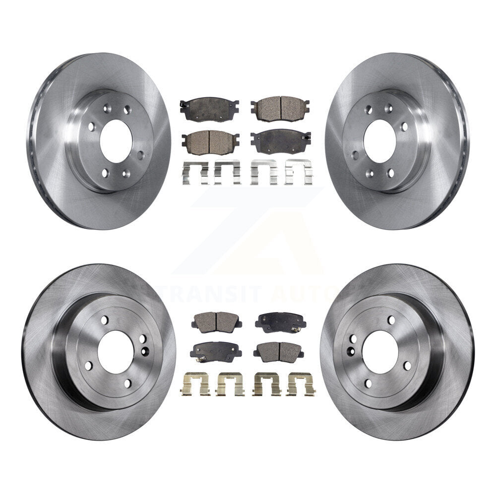 [Avant + Arrière] Kit de Disque et plaquette (céramique) de frein pour 2011 Hyundai Accent K8T-101339