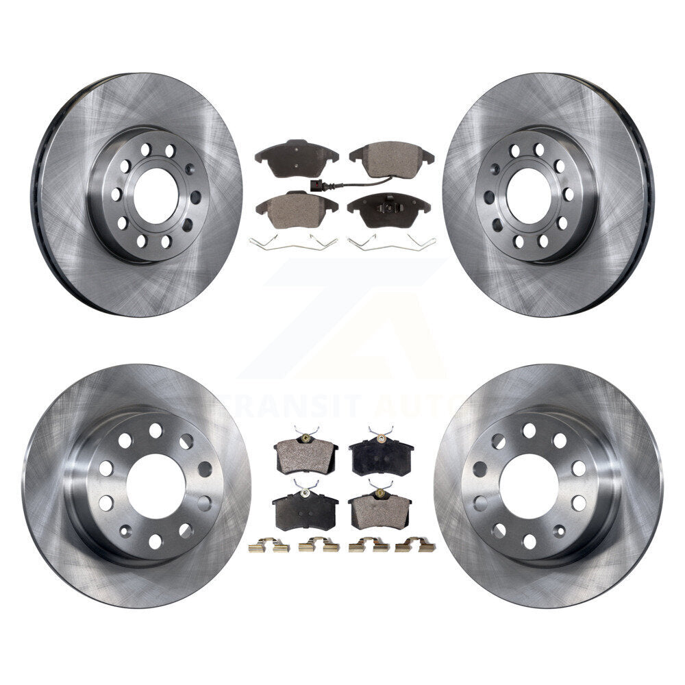 [Avant + Arrière] Kit de Disque et plaquette (céramique) de frein pour Volkswagen Jetta Beetle K8T-101345