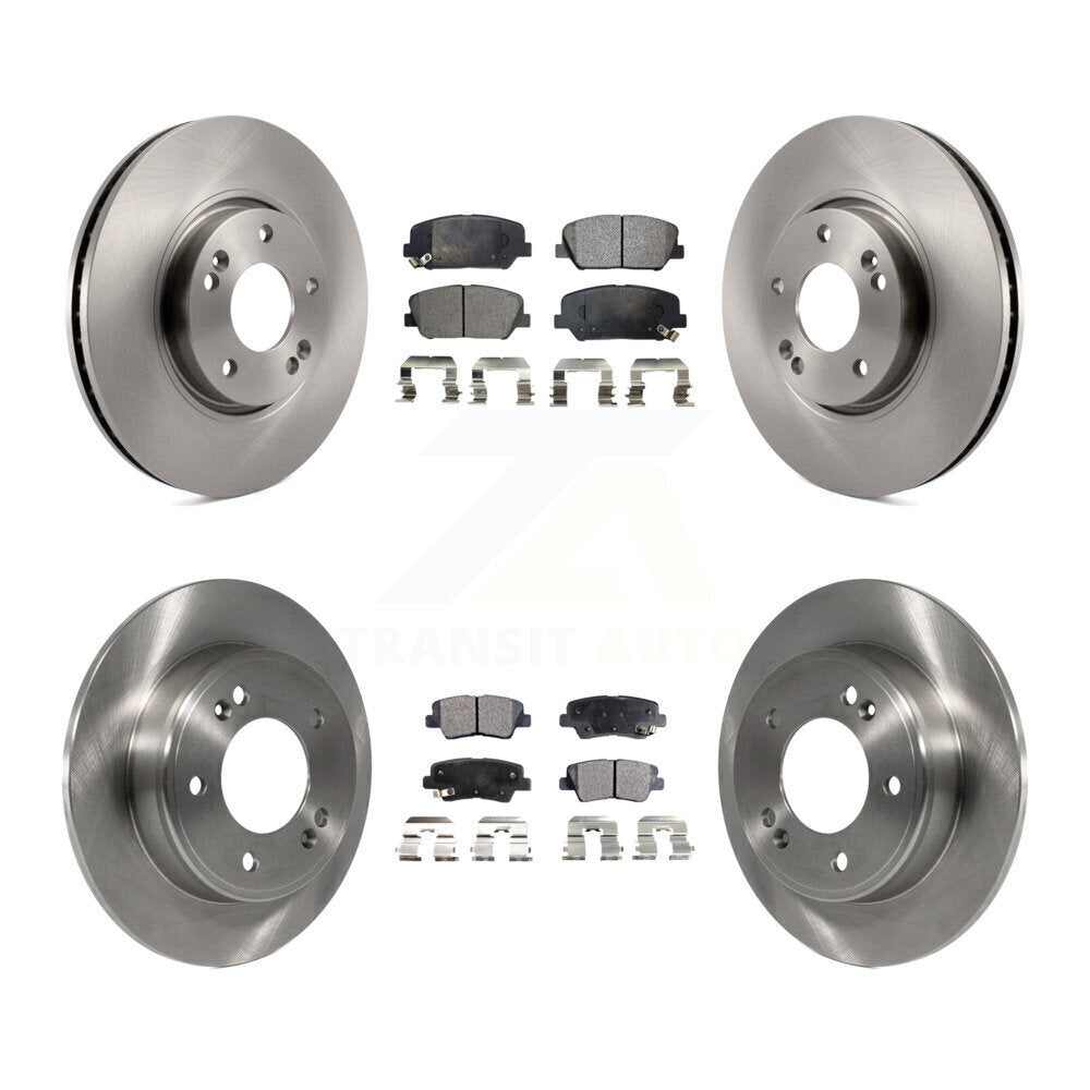 [Avant + Arrière] Kit de Disque et plaquette (céramique) de frein pour Hyundai Veloster Kia Forte Koup K8T-101349