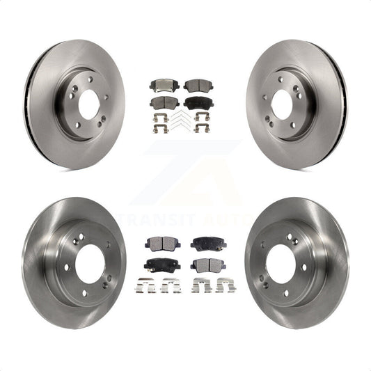 [Avant + Arrière] Kit de Disque et plaquette (céramique) de frein pour 2017 Kia Forte Koup SX K8T-101358 par Transit Auto