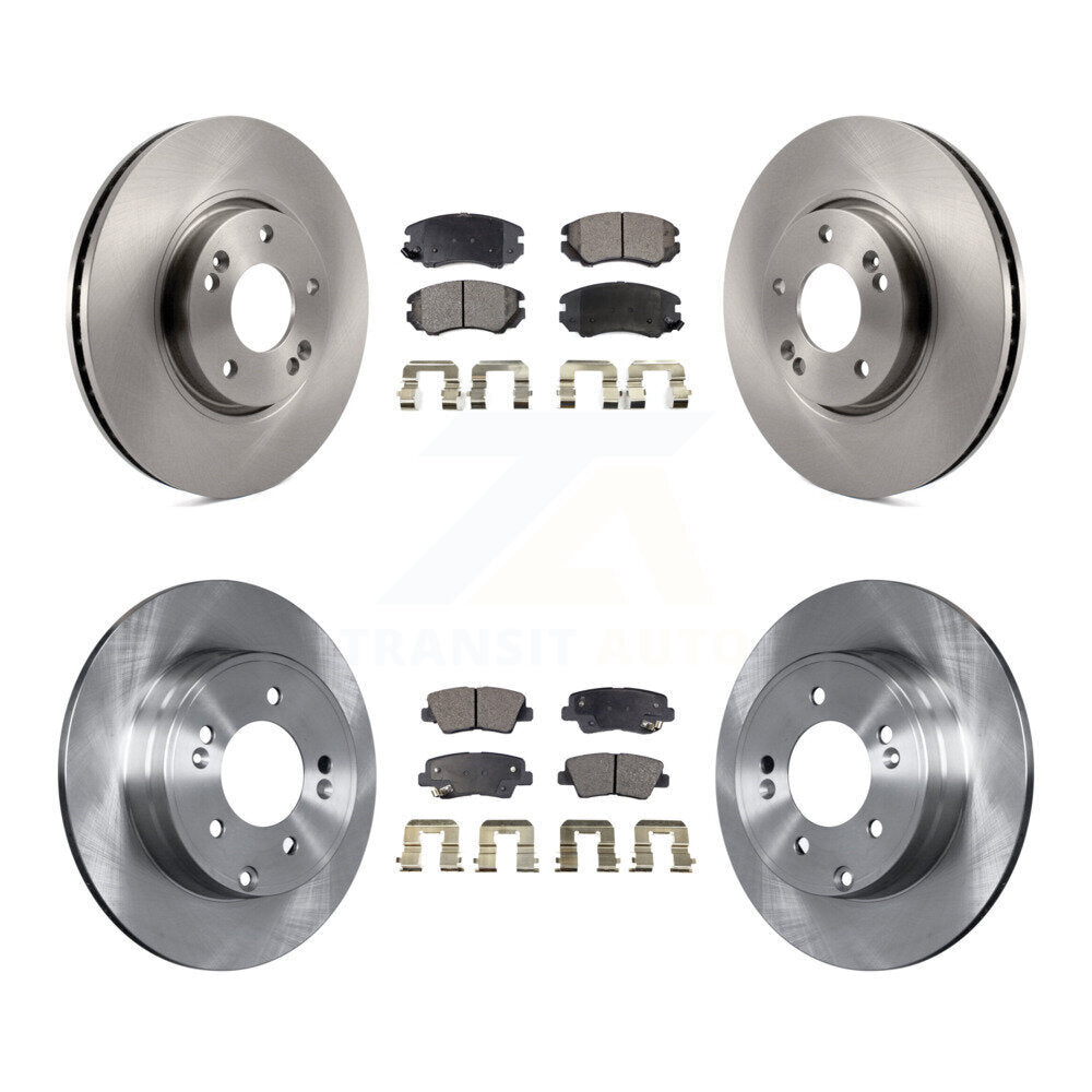 [Avant + Arrière] Kit de Disque et plaquette (céramique) de frein pour Hyundai Sonata 3.3L K8T-101359