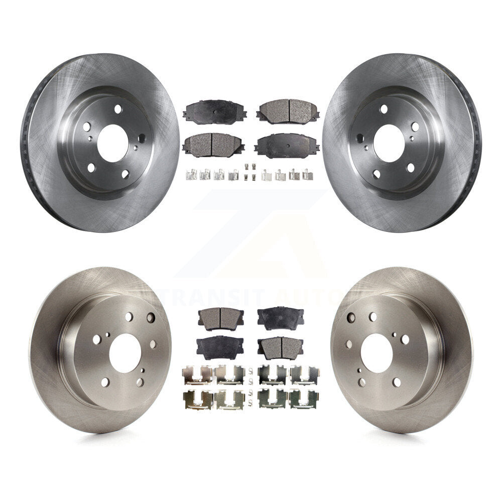 [Avant + Arrière] Kit de Disque et plaquette (céramique) de frein pour Toyota Matrix Pontiac Vibe K8T-101364