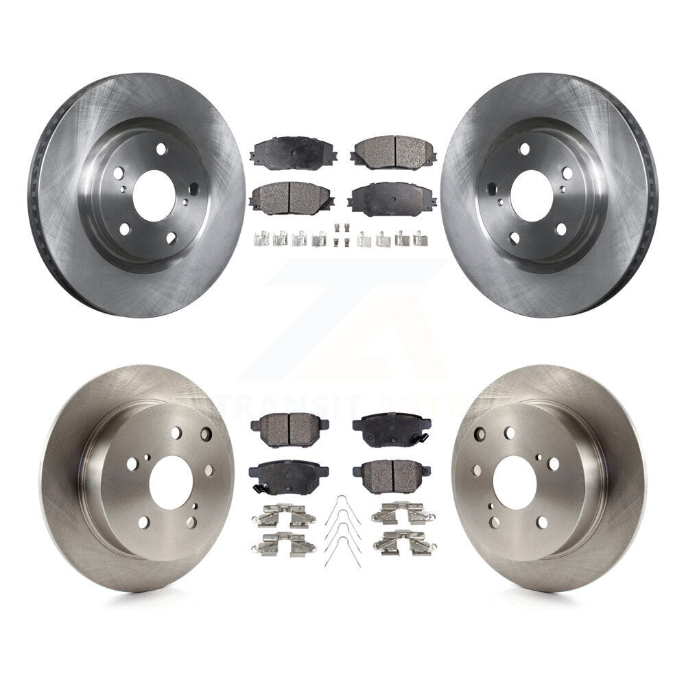 [Avant + Arrière] Kit de Disque et plaquette (céramique) de frein pour 2010 Toyota Matrix XRS K8T-101365