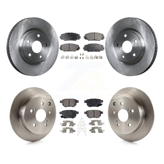 [Avant + Arrière] Kit de Disque et plaquette (céramique) de frein pour 2010 Toyota Matrix XRS K8T-101365