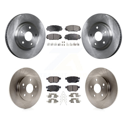 [Avant + Arrière] Kit de Disque et plaquette (céramique) de frein pour Toyota Matrix Pontiac Vibe Corolla iM Scion K8T-101368