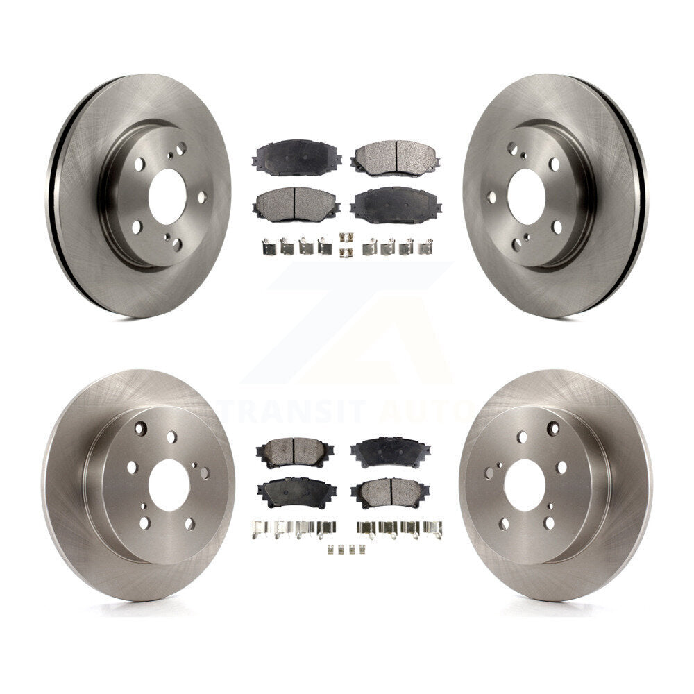 [Avant + Arrière] Kit de Disque et plaquette (céramique) de frein pour 2012-2018 Toyota Prius V K8T-101378